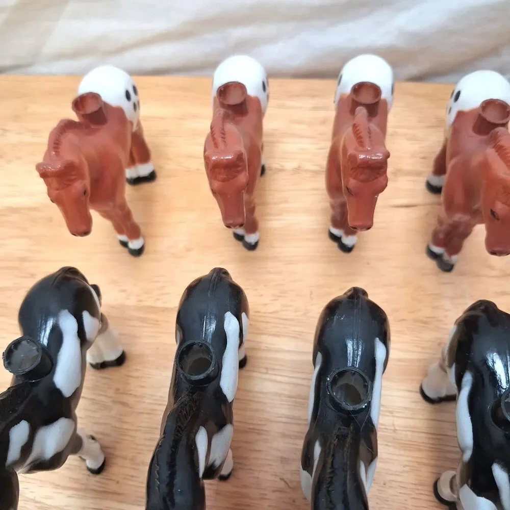 20 Vintage Blow Mold Horse Pony Christmas Tree Light Covers Western Equestrian